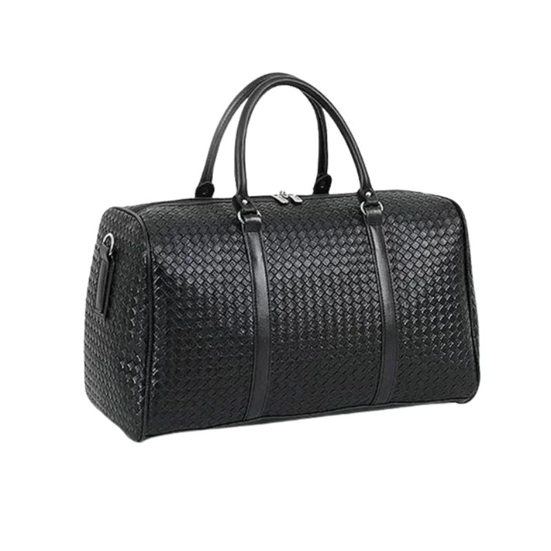 schwarze leder reisetasche - Schwarz kleine Größe