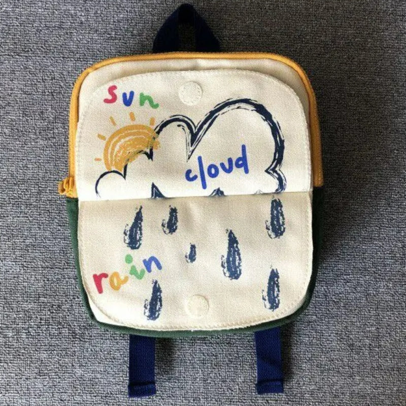 kleiner kinderrucksack kindgerechtes farbenfrohes design - Mehrere Muster - Dinosaurier Motiv - Weltraum Motiv - Blumenmuster