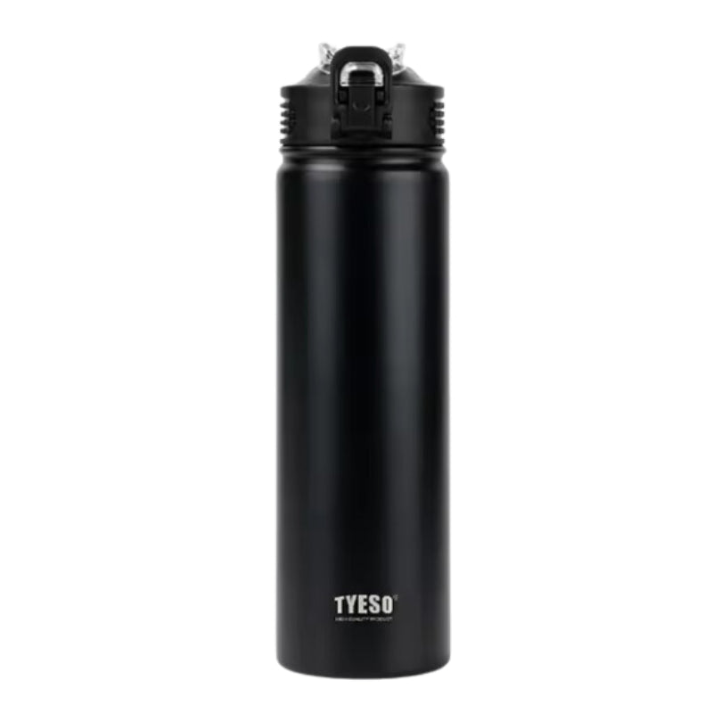 edelstahl trinkflasche - Schwarz - 750ML
