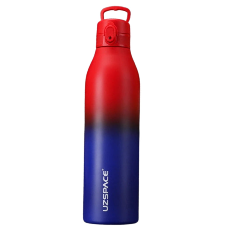 edelstahltrinkflasche - Blau und Rot