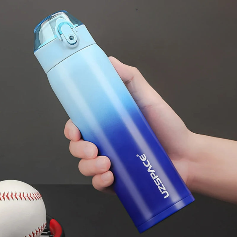 edelstahltrinkflasche - Himmelblau und Marineblau