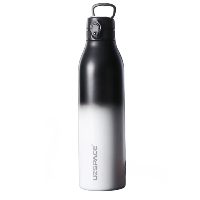edelstahltrinkflasche - Weiß und Schwarz
