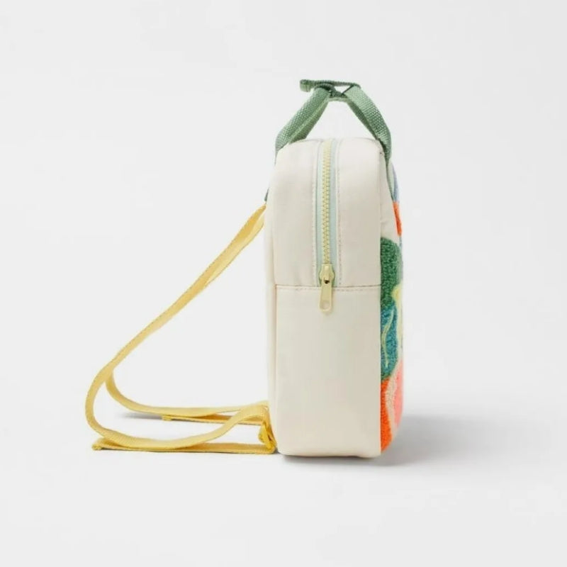 kleiner rucksack kind seitliche ansicht reißverschluss - Mehrere Muster - Dinosaurier Motiv - Weltraum Motiv - Blumenmuster