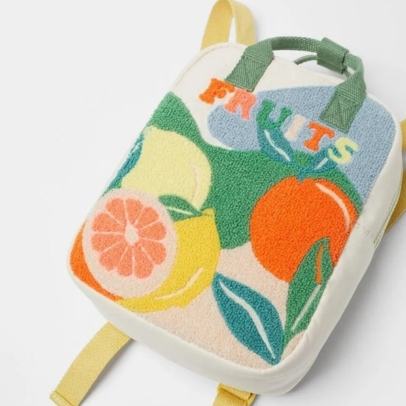 kleiner kinderrucksack farbenfrohes obstdesign - Mehrere Muster - Dinosaurier Motiv - Weltraum Motiv - Blumenmuster