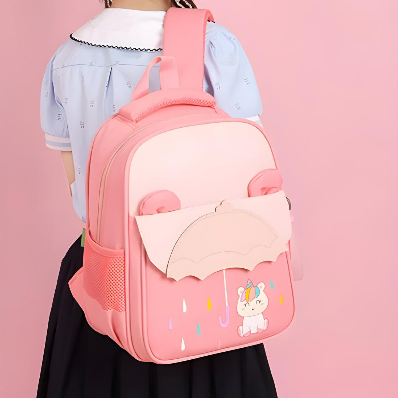 rucksack kind personalisiert nahaufnahme muster - Violett - Himmelblau - Rosa - Marineblau und Orange - Marineblau und Himmelblau - Marineblau und Grün
