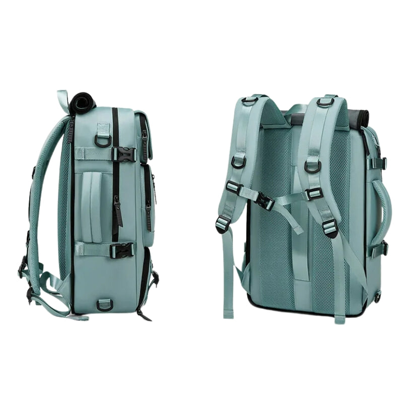 reisetasche praktische größe seitliche und rückansicht - Rosa - Türkis - Grau - Dunkelgrau - Armeegrün - Pastellgrün - Entenblau - Schwarz - Lavendel