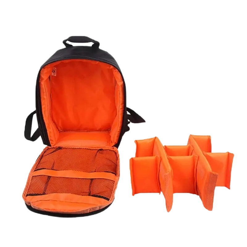 rucksack für kamera innen offen - Rot - Orange - Grün - Violett - Grau