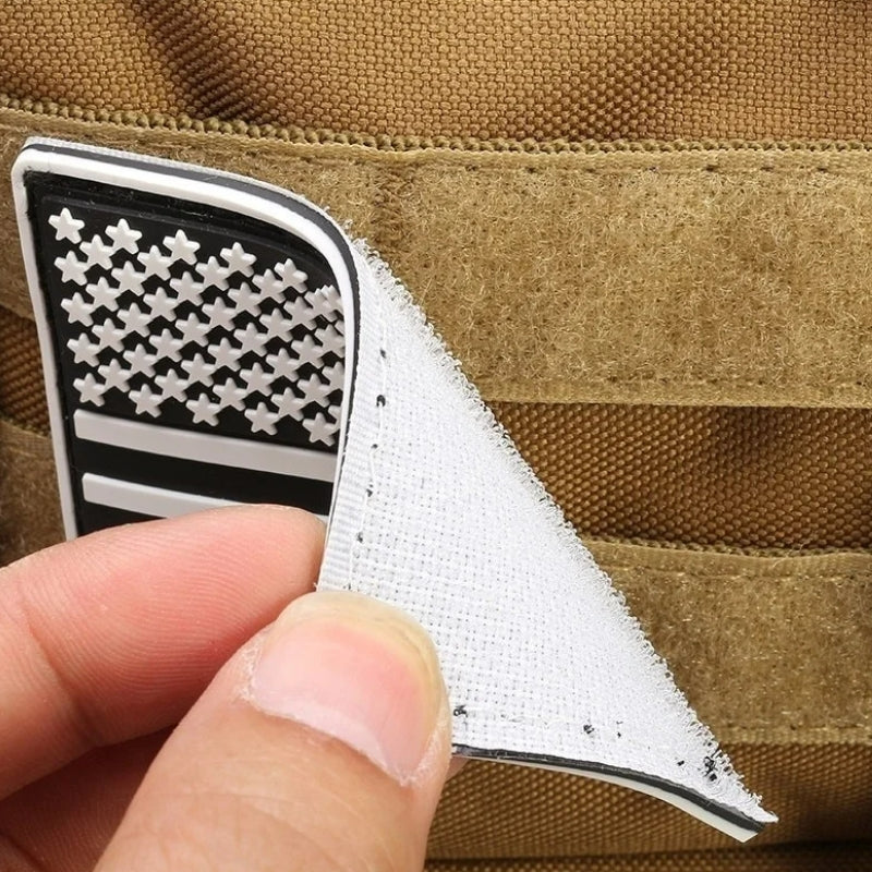 militärischer wanderrucksack patch detail - Beige - Schwarz - Grün