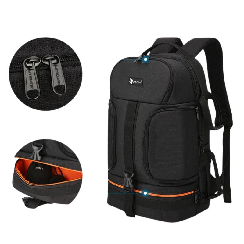 kamera tasche nahaufnahme reißverschluss - Orange - Grau - Rot