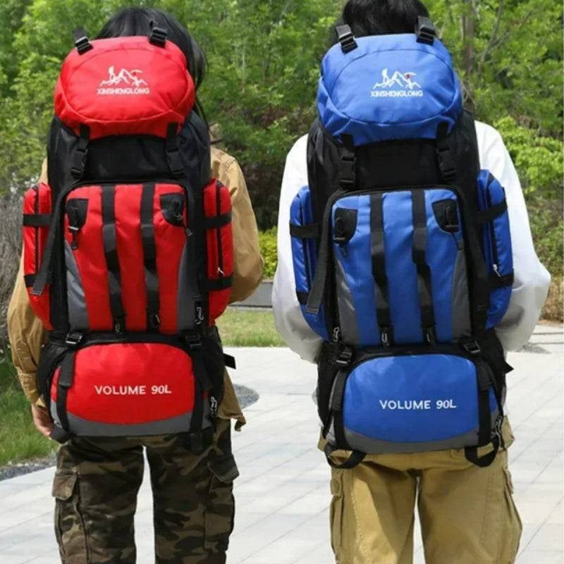 trekking rucksack zwei sichtbare taschen - Hellblau - Rot - Grün - Marineblau - Schwarz