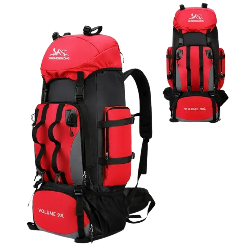 trekking rucksack - Rot - Ohne Regenhülle