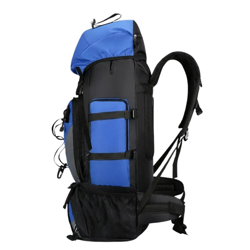 trekking rucksack seitenprofil - Hellblau - Rot - Grün - Marineblau - Schwarz
