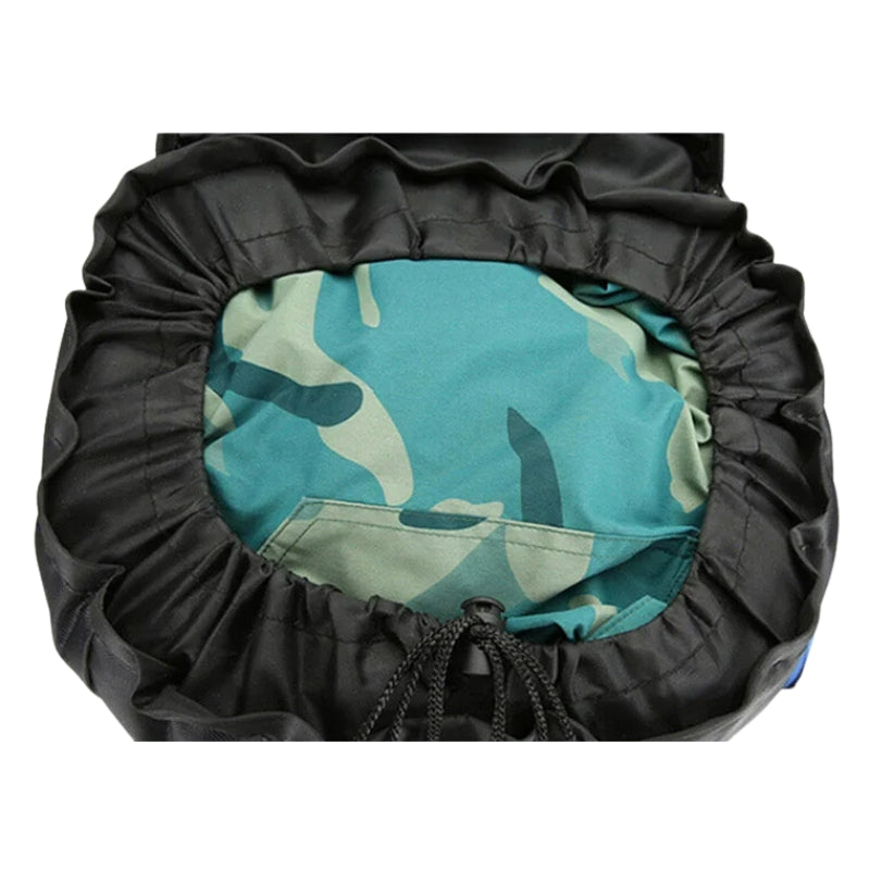 trekking rucksack innen mit kordel - Hellblau - Rot - Grün - Marineblau - Schwarz