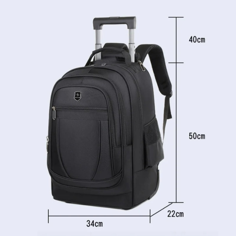 rollender rucksack nahaufnahme reißverschluss - Marineblau - Grau - Schwarz