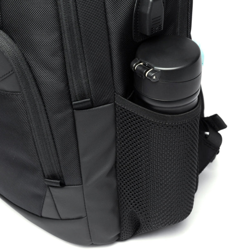 arbeitsrucksack herren seitentasche mit flasche - Grau - Schwarz - Marineblau