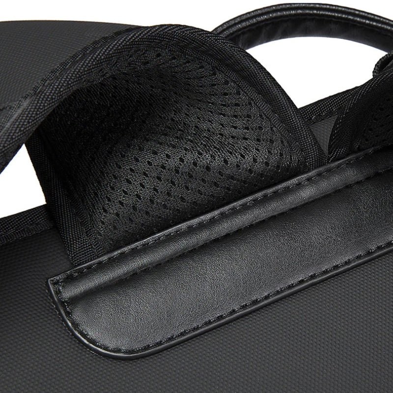luxuriöser laptop-rucksack für männer offenes fach - Schwarz - Grau