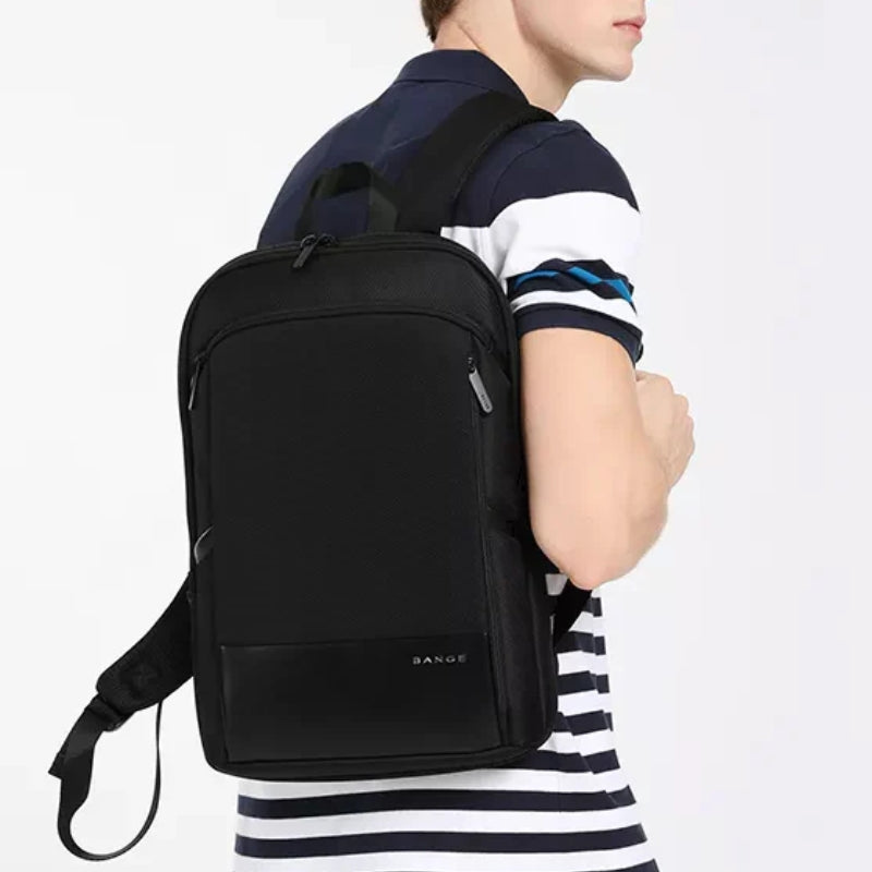 wasserdichter laptop rucksack für männer schultertrage - Grau - Marineblau - Schwarz