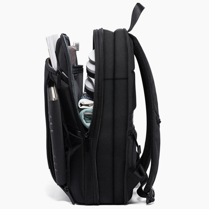 wasserdichter laptop rucksack für männer offenes fach - Grau - Marineblau - Schwarz