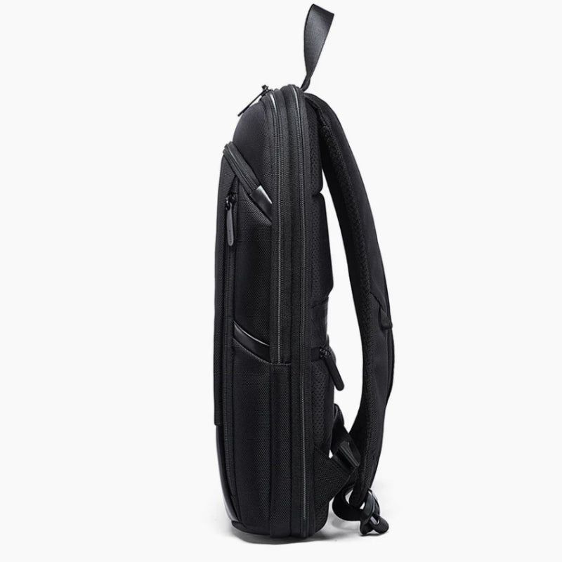 wasserdichter laptop rucksack für männer seitenprofil - Grau - Marineblau - Schwarz