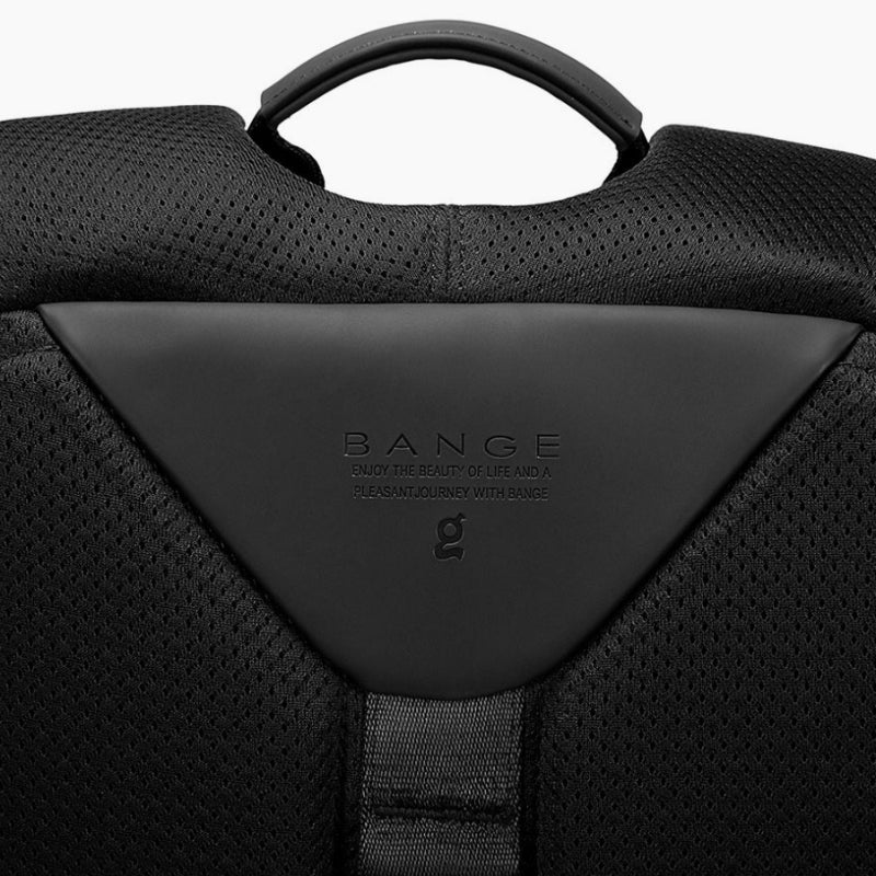wasserdichter rucksack detail logo hinten - Schwarz