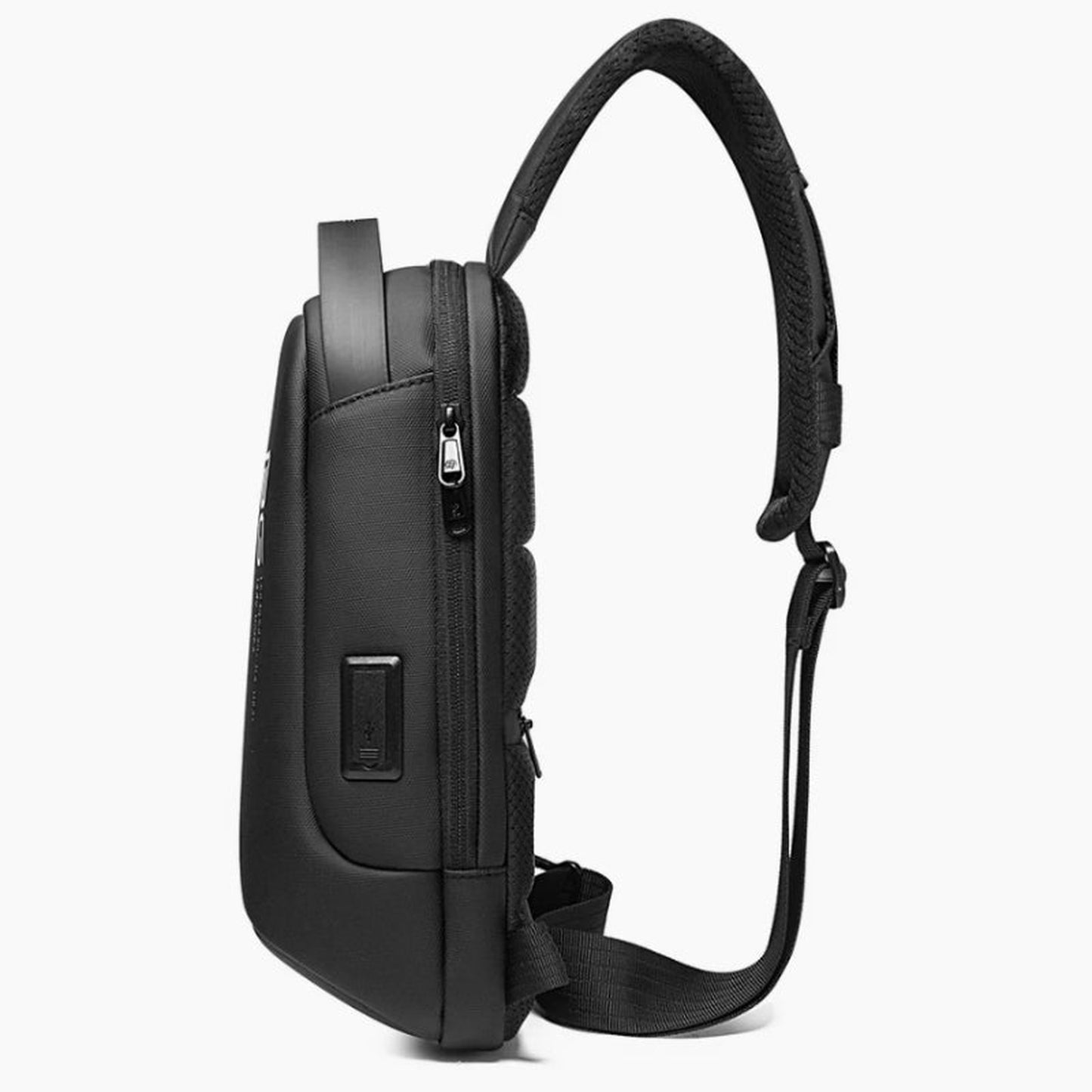 brusttasche herren seitliche ansicht mit reißverschluss - Marineblau - Grau - Schwarz