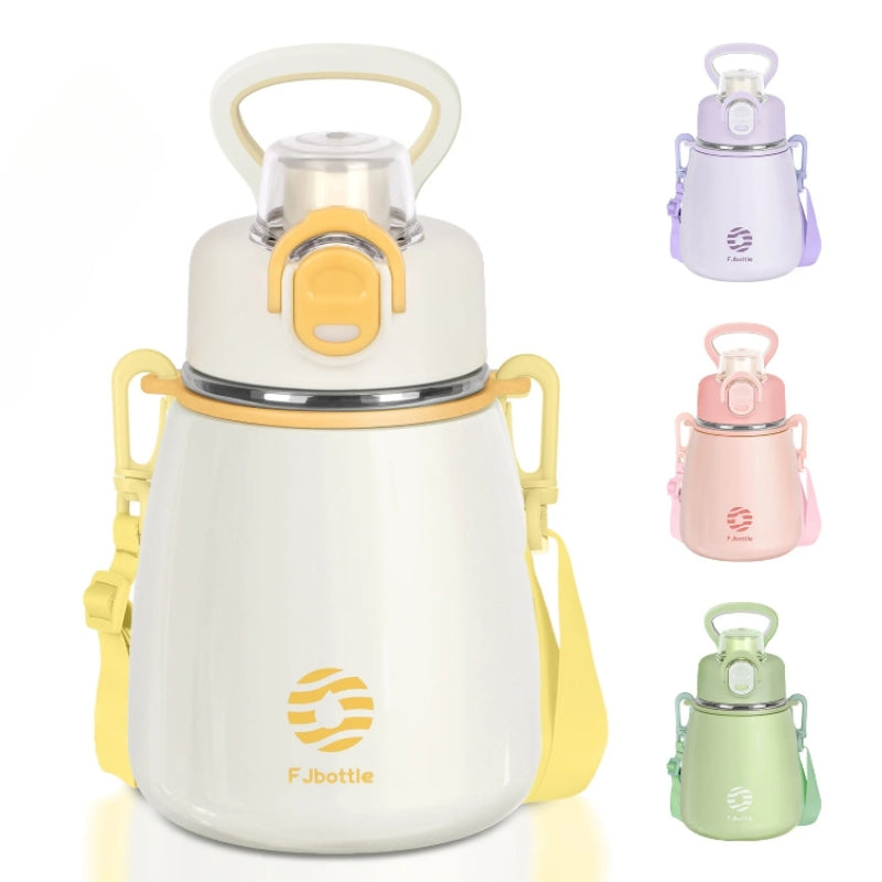 edelstahltrinkflasche kinder nahaufnahme produkt - Weiß - Violett - Rosa - Grün