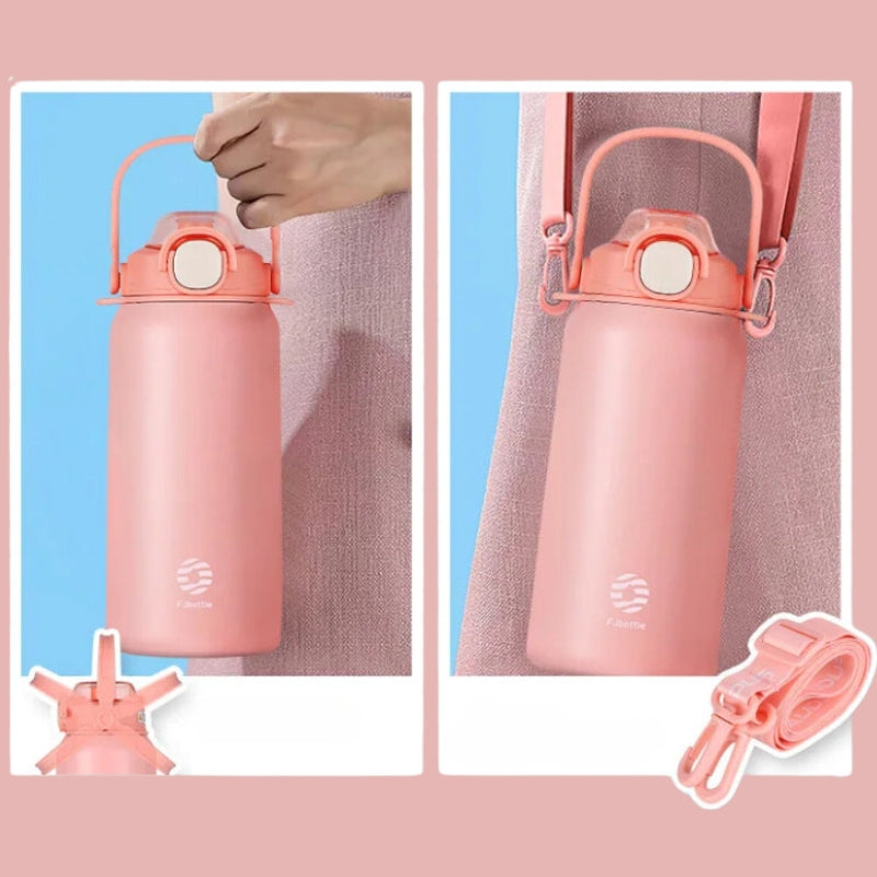 isolierte trinkflasche große kapazität in der hand gehalten - Grün - Weiß - Rosa - Gelb