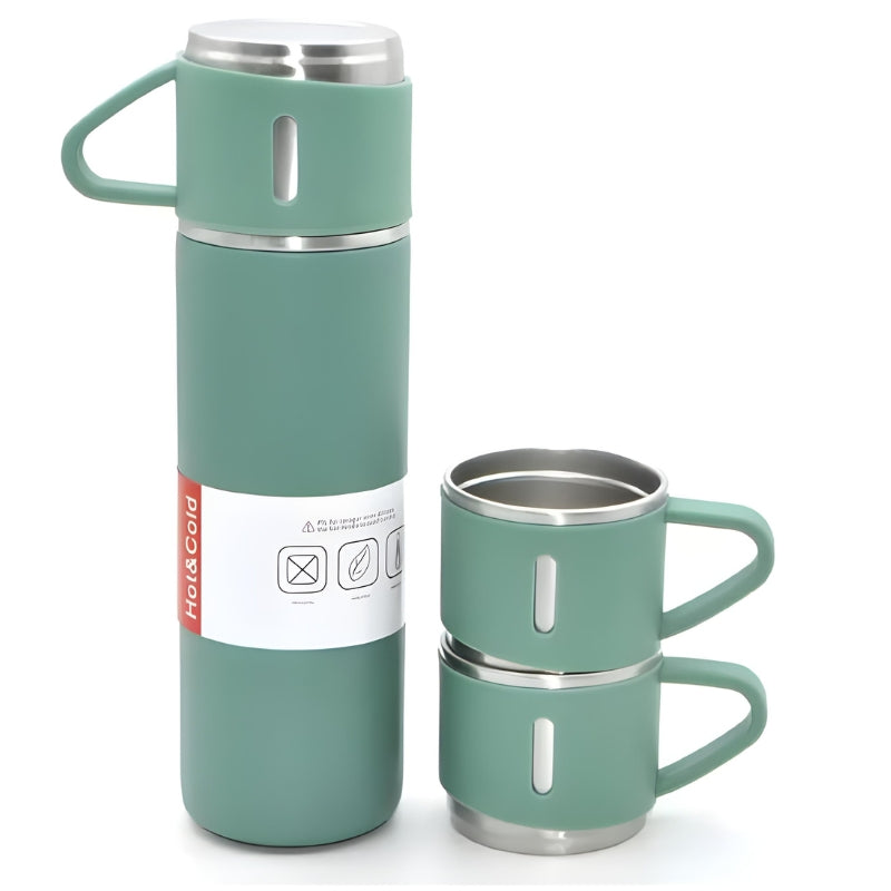 thermoskanne mit tasse - Grün
