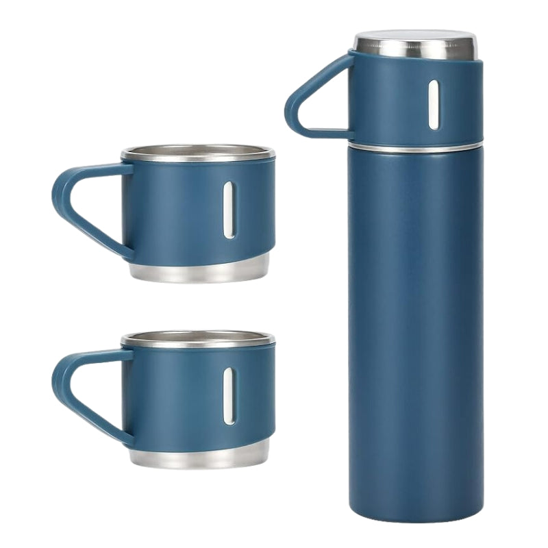 thermoskanne mit tasse - Blau