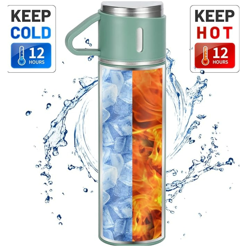 thermoskanne mit tasse nahaufnahme innovatives design - Rosa - Schwarz - Beige - Grün - Grau - Blau