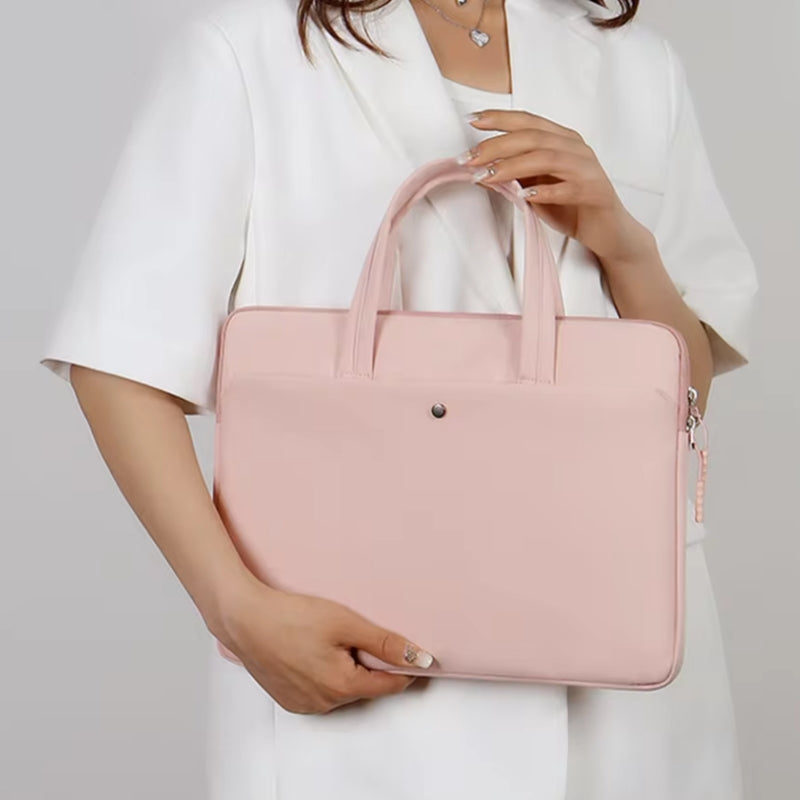 tasche für laptop in der hand getragen - Grün - Rosa - Beige - Schwarz - Grau - Blau