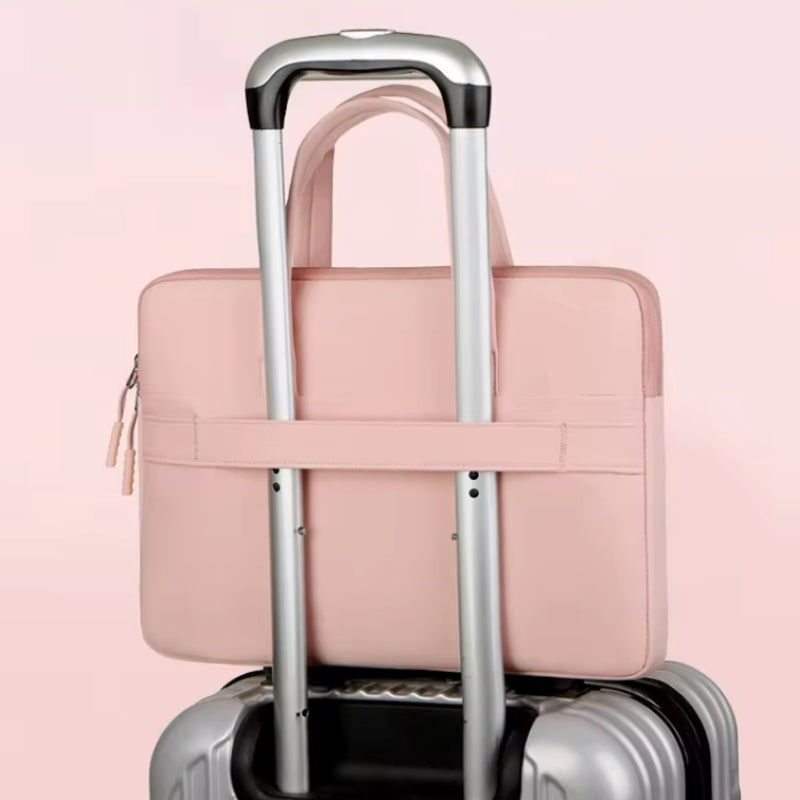 tasche für laptop an koffer befestigt - Grün - Rosa - Beige - Schwarz - Grau - Blau