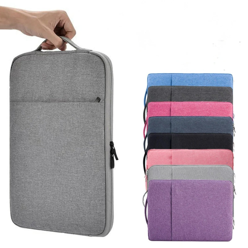 hülle für laptop in der hand getragen - Dunkelgrau - Marineblau - Schwarz - Hellblau - Fuchsia - Hellgrau - Violett - Rosa