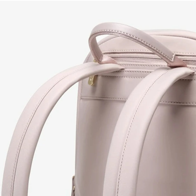 laptop-rucksack 15 zoll details der griffe - Beige - Schwarz - Rosa