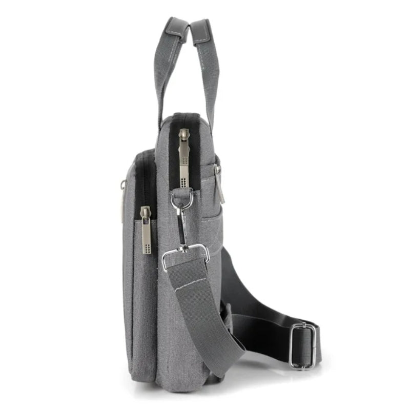 laptop tasche 15 zoll nahaufnahme reißverschluss - Grau - Schwarz