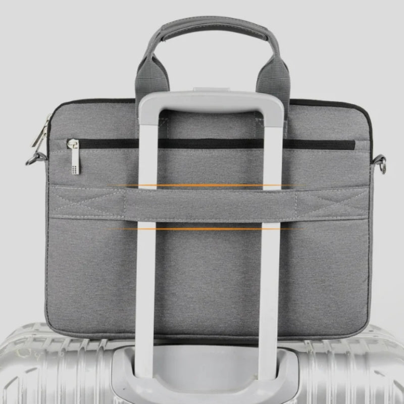laptop tasche 15 zoll an koffer befestigt - Grau - Schwarz