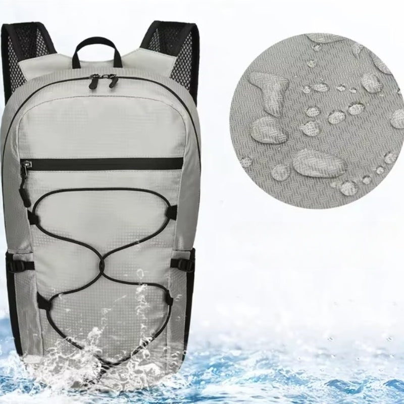 wasserdichter faltbarer rucksack nahaufnahme textur - Orange - Violett - Dunkelgrau - Hellgrau - Armeegrün - Marineblau - Schwarz - Himmelblau