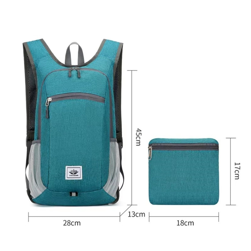 ultraleichter faltbarer rucksack angezeigte maße - Blau - Dunkelblau - Schwarz - Grün - Königsblau - Grau - Rot - Dunkelgrau