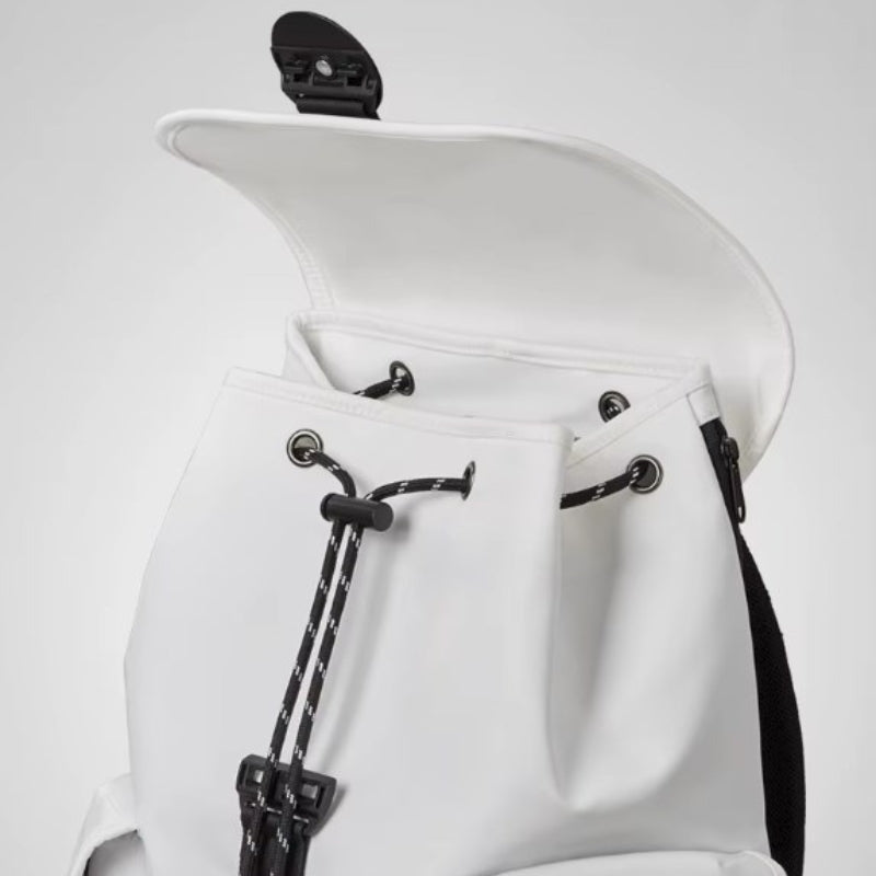 trendiger laptop rucksack offenes fach - Weiß - Schwarz - Braun - Blau