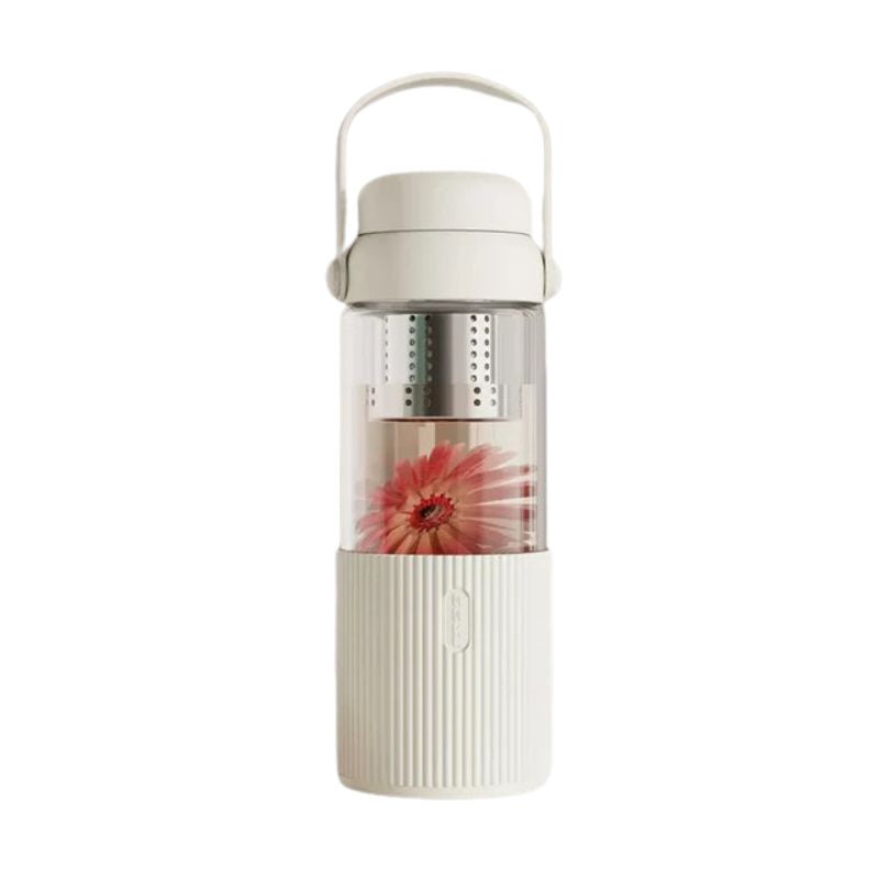 glasflasche mit infuser - Weiß - 520ml