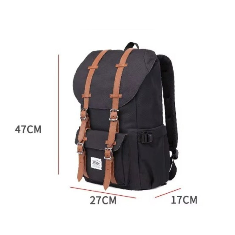 vintage reiserucksack angezeigte abmessungen - Schwarz - Blau - Grau - Grün