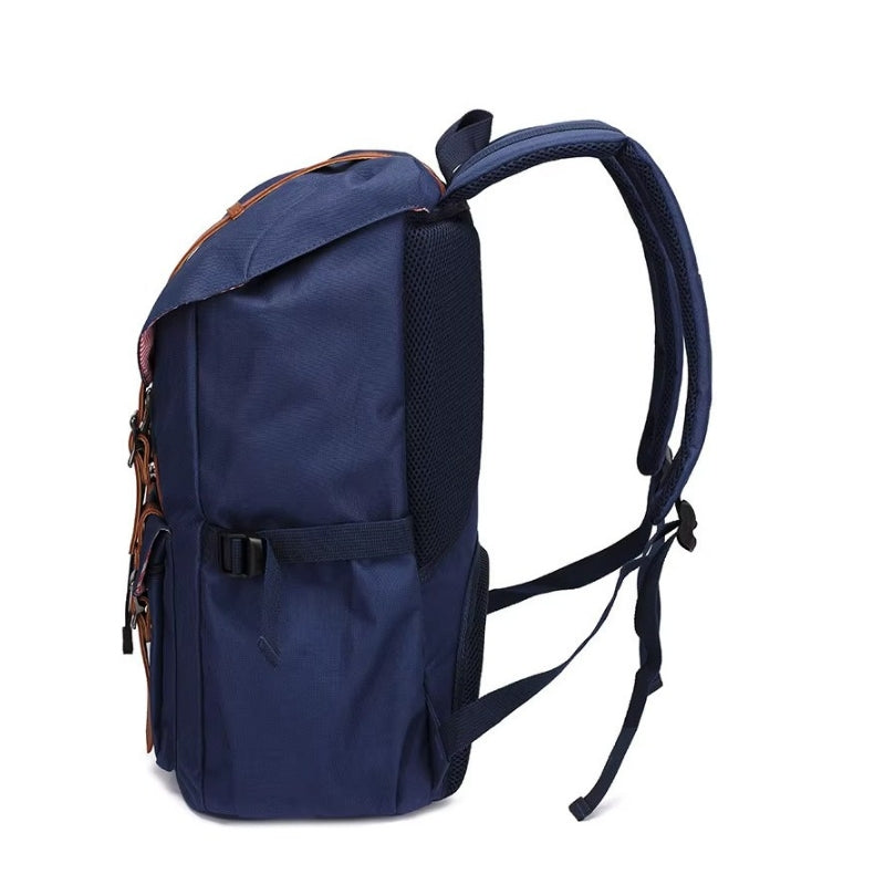 vintage reiserucksack seitliche ansicht - Schwarz - Blau - Grau - Grün