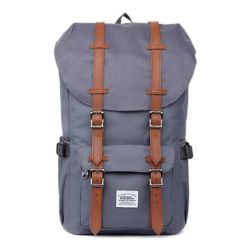 vintage reiserucksack nahaufnahme der riemen - Grau