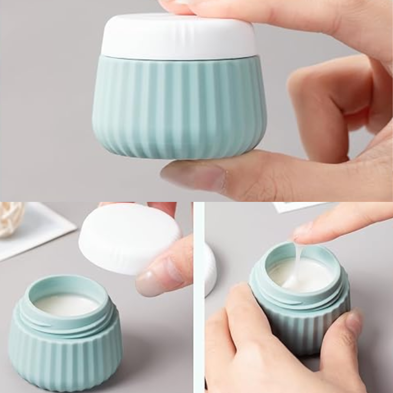 leere reise flasche für creme nahaufnahme öffnung - Beige - Rosa - Grün - Blau - Mehrfarbig
