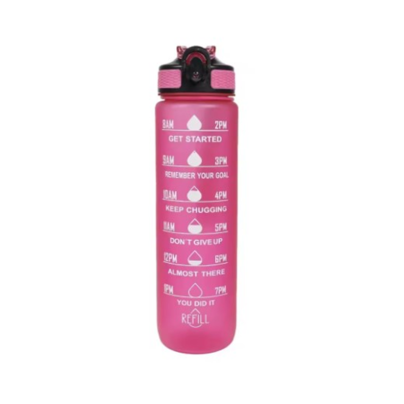 trinkflasche mit strohhalm - Rosa
