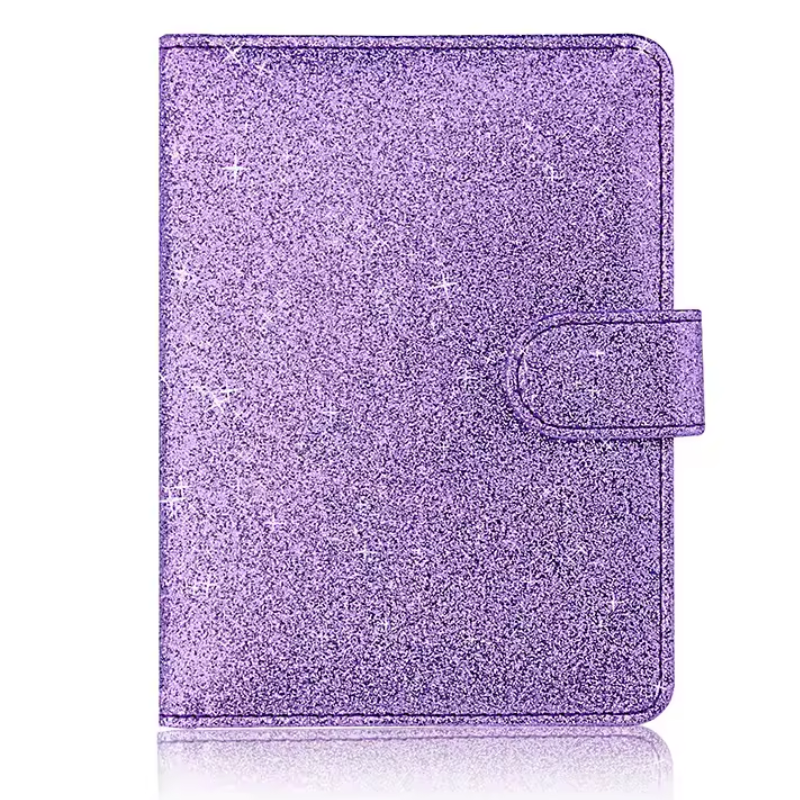 glitzer reisepasshülle - Violett