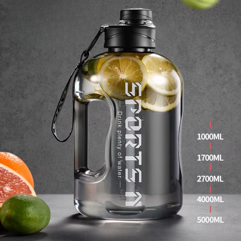 trinkflasche nahaufnahme zitrone - Schwarz