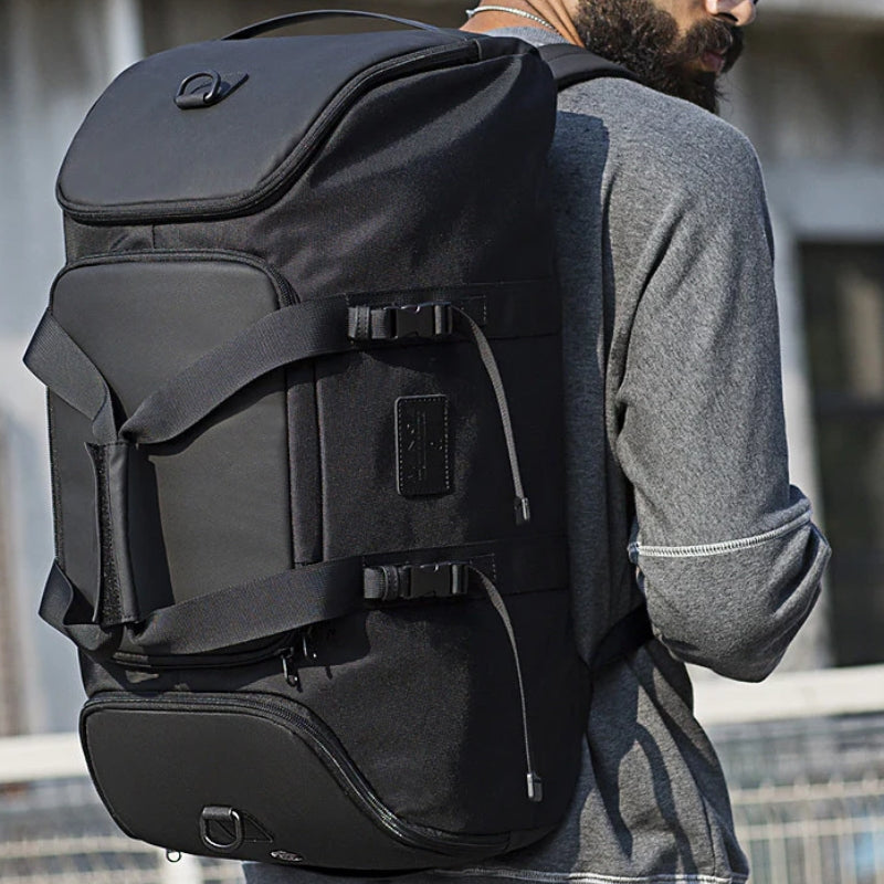 umwandlungsreise tasche auf dem rücken getragen - Schwarz