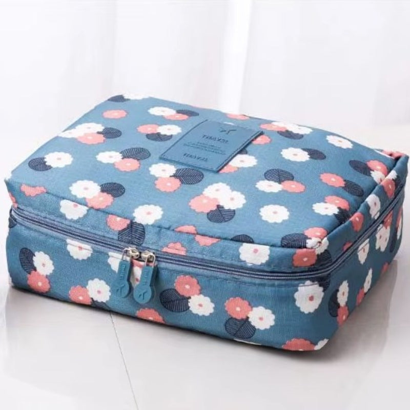 originale reise toilettentasche nahaufnahme reißverschluss - Weinrot - Violett und Kirschen - Blau und Kirschen - Rosa Flamingo - Kaktus - Leopard - Hellblau und Blumen - Bordeaux und Blumen - Rosa und Blumen - Marineblau und Blumen - Rosa Gestreift - Rosa und Kirschen - Bonbonrosa - Marineblau - Grau - Rosa mit Punkten - Grün und Kirschen