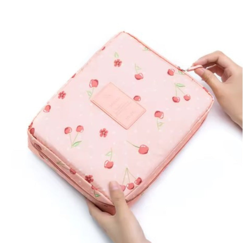 originale reise toilettentasche - Rosa und Kirschen